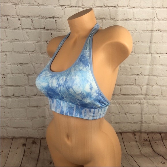 VS Pink Cool & Comfy wireless halter bra tie dye - Picture 8 of 8